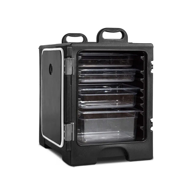 81 Quart Capacity End-loading Insulated Food Pan Carrier-Black - Black - Food Warmers & Burners