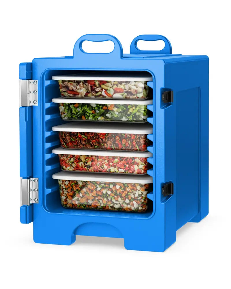 81 Quart Capacity End-loading Insulated Food Pan Carrier with Handles-Navy - Navy - Food Warmers & Burners