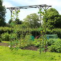 81 x 20 Inch Metal Garden Arch for Various Climbing Plant - Black - GardenÂ Arbors