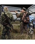 82 Inch Tall Hunting Blind 270° One Way See Through Ground Tent for 3-4 People - Camouflage - Tents