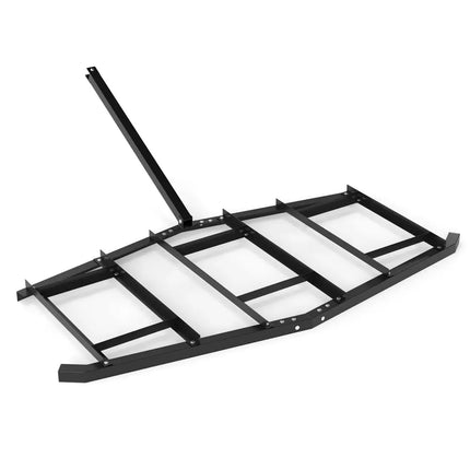 84 inch Wide Driveway Drag Tow Behind Landscape Leveling Rake with Reinforced Bars-Black - Black - Lawn Care Tools