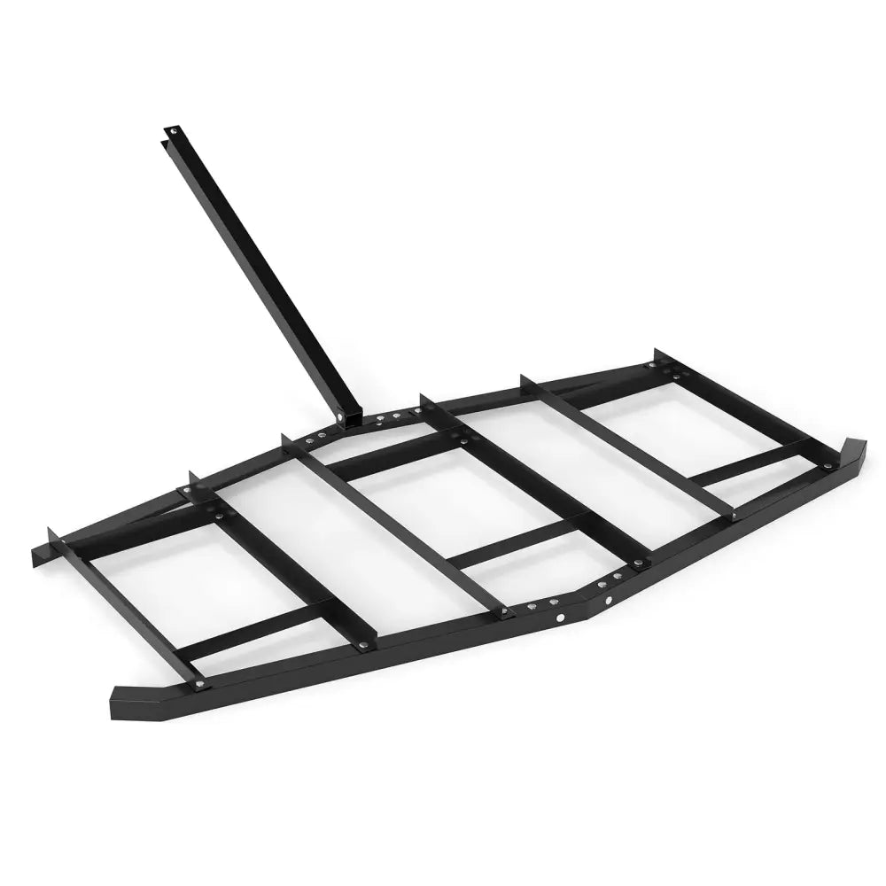 84 inch Wide Driveway Drag Tow Behind Landscape Leveling Rake with Reinforced Bars-Black - Black - Lawn Care Tools