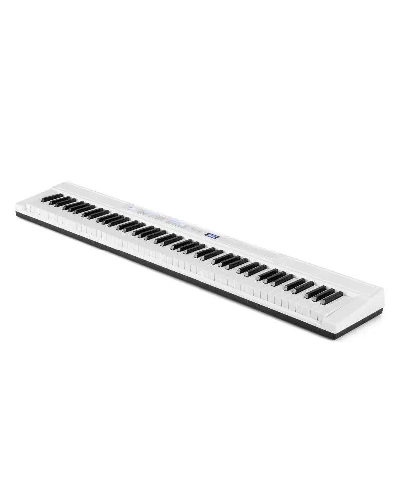 88-Key Electric Piano Keyboard with Adjustable Stand and Portable Bag-White - White - Pianos & Keyboards