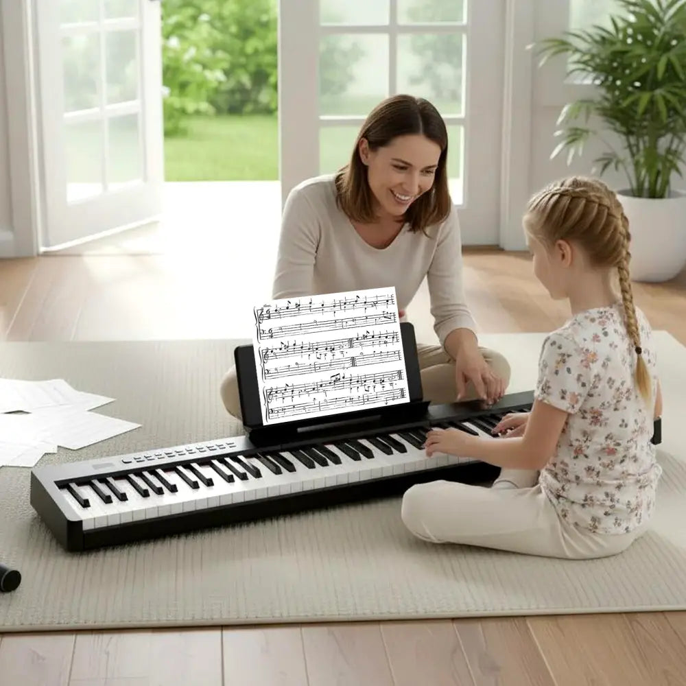88 Keys Velocity-Sensitive Piano Keyboard with French DREAM Audio Source-Black - Black - Pianos & Keyboards