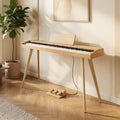 88-Key Semi-Weighted Digital Piano with 3 Pedal Unit and 80 Demos-Natural