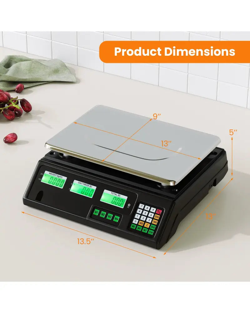 88lb Price Computing Scale Digital Commercial Food Scale with Counting Function - Kitchen Tools