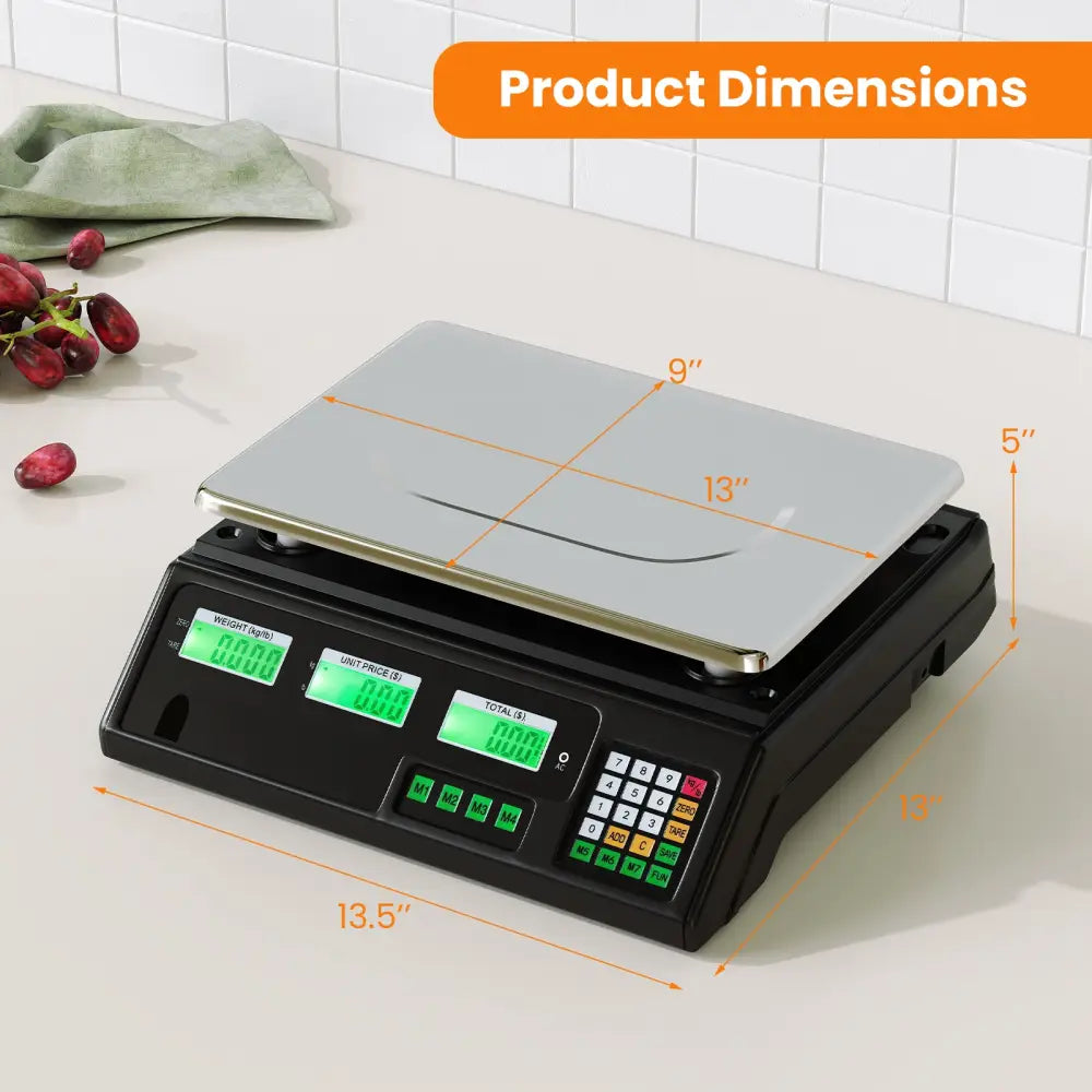 88lb Price Computing Scale Digital Commercial Food Scale with Counting Function - Kitchen Tools