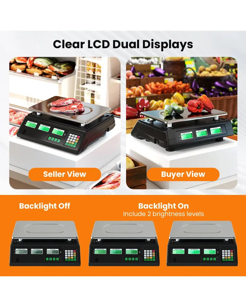 88lb Price Computing Scale Digital Commercial Food Scale with Counting Function - Kitchen Tools