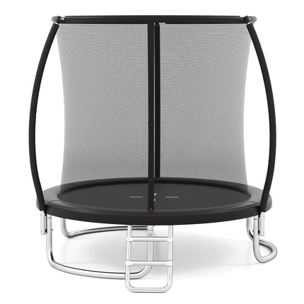 8FT Outdoor Heavy-Duty Recreational Trampoline-Black