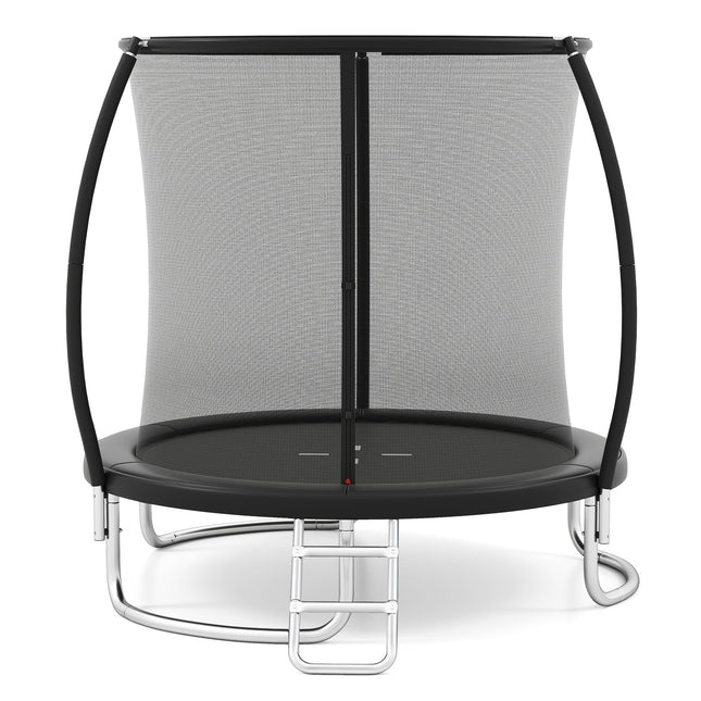 8FT Outdoor Heavy-Duty Recreational Trampoline-Black