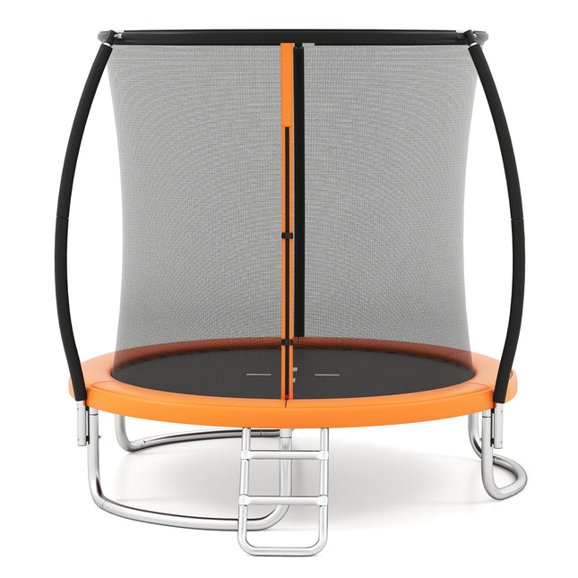 8FT Outdoor Heavy-Duty Recreational Trampoline-Orange