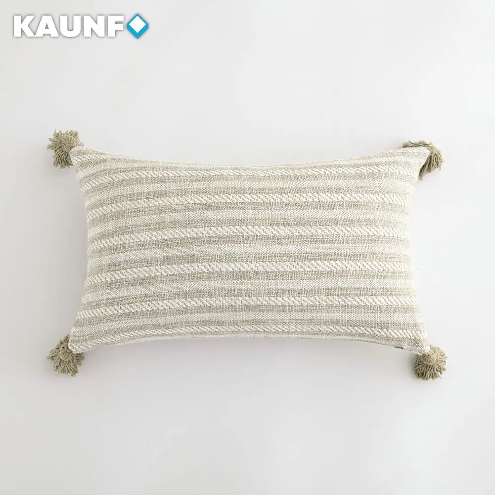 Tassel Cushion Cover – Linen Decorative Pillowcase
