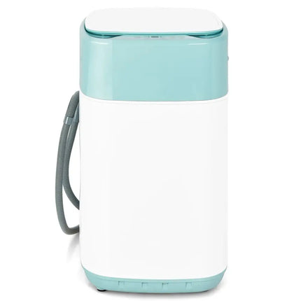 8lbs Portable Fully Automatic Washing Machine with Drain Pump-Green Costway