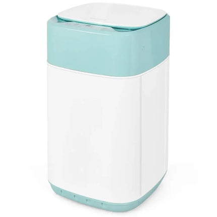 8lbs Portable Fully Automatic Washing Machine with Drain Pump-Green Costway