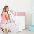 8lbs Portable Fully Automatic Washing Machine with Drain Pump-Pink - Pink - Washing Machines