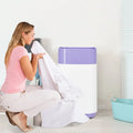 8lbs Portable Fully Automatic Washing Machine with Drain Pump-Purple - Purple - Washing Machines
