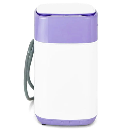 8lbs Portable Fully Automatic Washing Machine with Drain Pump-Purple Costway
