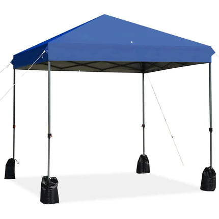 8x8’ Outdoor Pop up Canopy Tent w/Roller Bag-Blue - Blue - Canopies