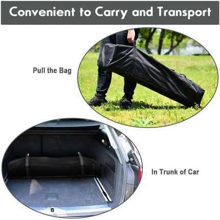 8x8’ Outdoor Pop up Canopy Tent w/Roller Bag-Gray - Gray - Canopies