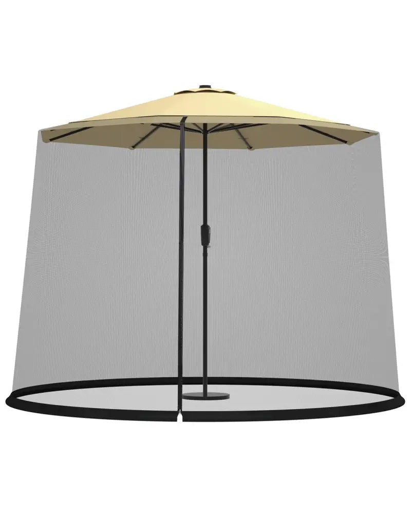9 -10 Feet Outdoor Umbrella Table Screen Mosquito Bug Insect Net - Outdoor Umbrellas