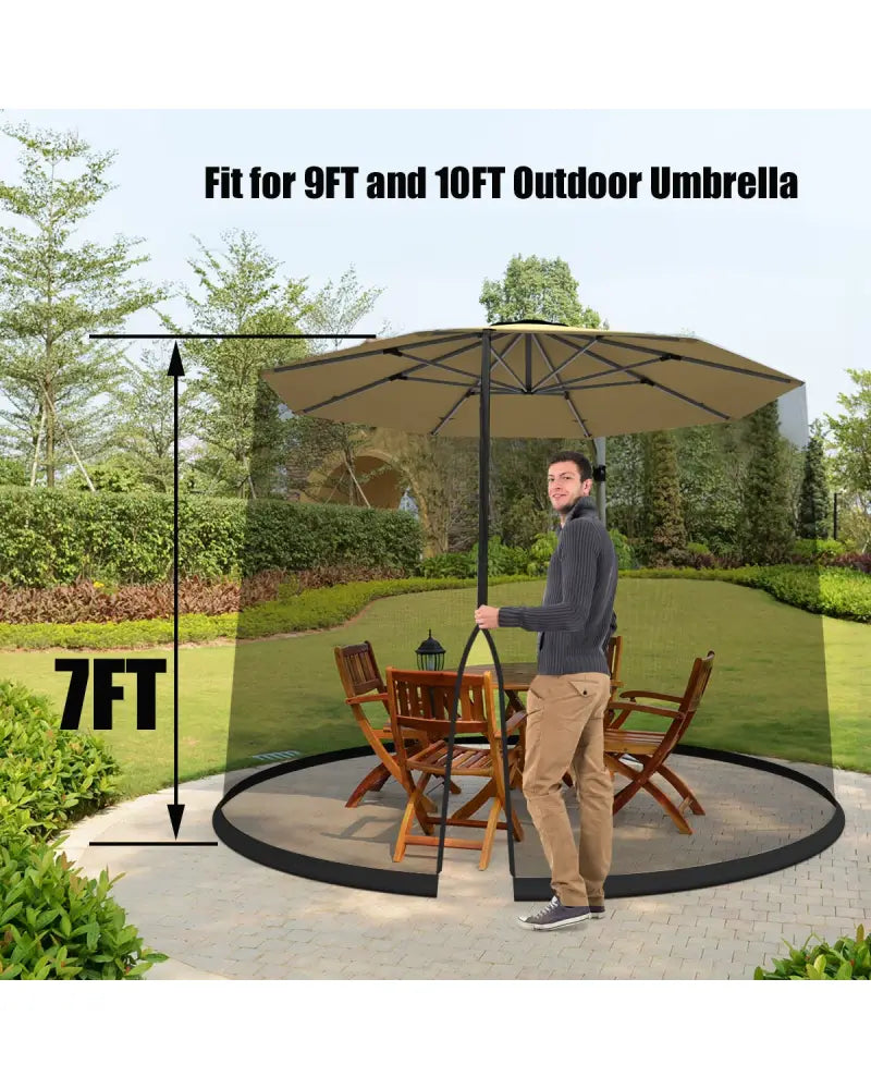 9 -10 Feet Outdoor Umbrella Table Screen Mosquito Bug Insect Net - Outdoor Umbrellas