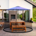 9 -10 Feet Outdoor Umbrella Table Screen Mosquito Bug Insect Net - Outdoor Umbrellas