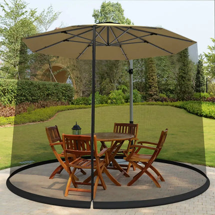 9 -10 Feet Outdoor Umbrella Table Screen Mosquito Bug Insect Net - Outdoor Umbrellas