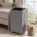 9.93 lbs Full Automatic Washing Machine with 8 Preset Programs-Gray - Gray - Washing Machines