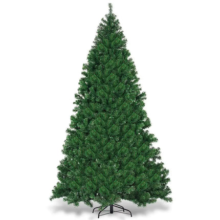 9 Feet Pre-Lit PVC Artificial Christmas Tree with 700 LED Lights - Green - Christmas Tree