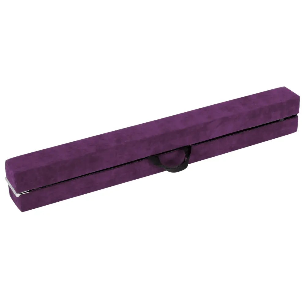 9 FT Folding Gymnastics Balance Beam with Anti-slip Base and Pine Wood Frame-Purple - Purple - Yoga & Gym Mats