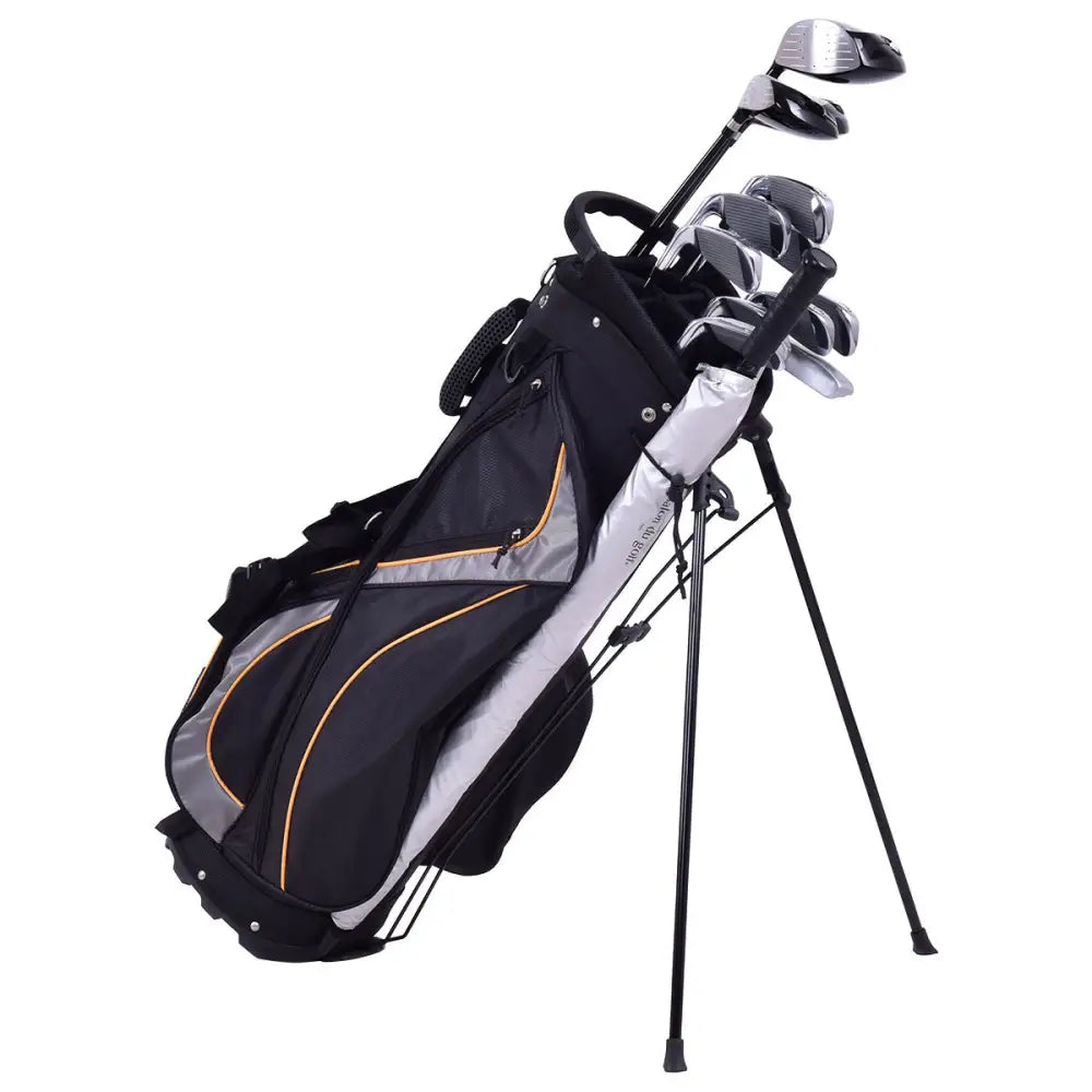 9 Inch Golf Stand Bag Divider Carry Pockets Storage - Black - Golf