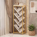 9 - Tier Freestanding Bookcase for Hardcover Books - White - Oasis Home Essentials