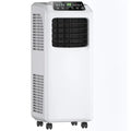 9000 BTU Portable Air Conditioner with Built-in Dehumidifier and Remote Control - Black & White - Portable Air