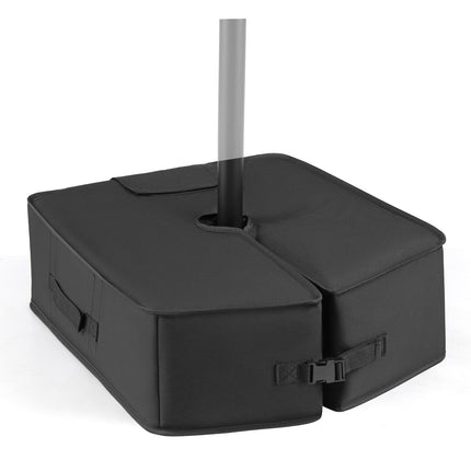 90 LBS Sand-fillable Umbrella Base Weight-Black