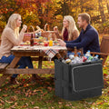 91 Qt Insulated Food Pan Carrier with Door Shafts-Black - Black - Kitchen Appliances