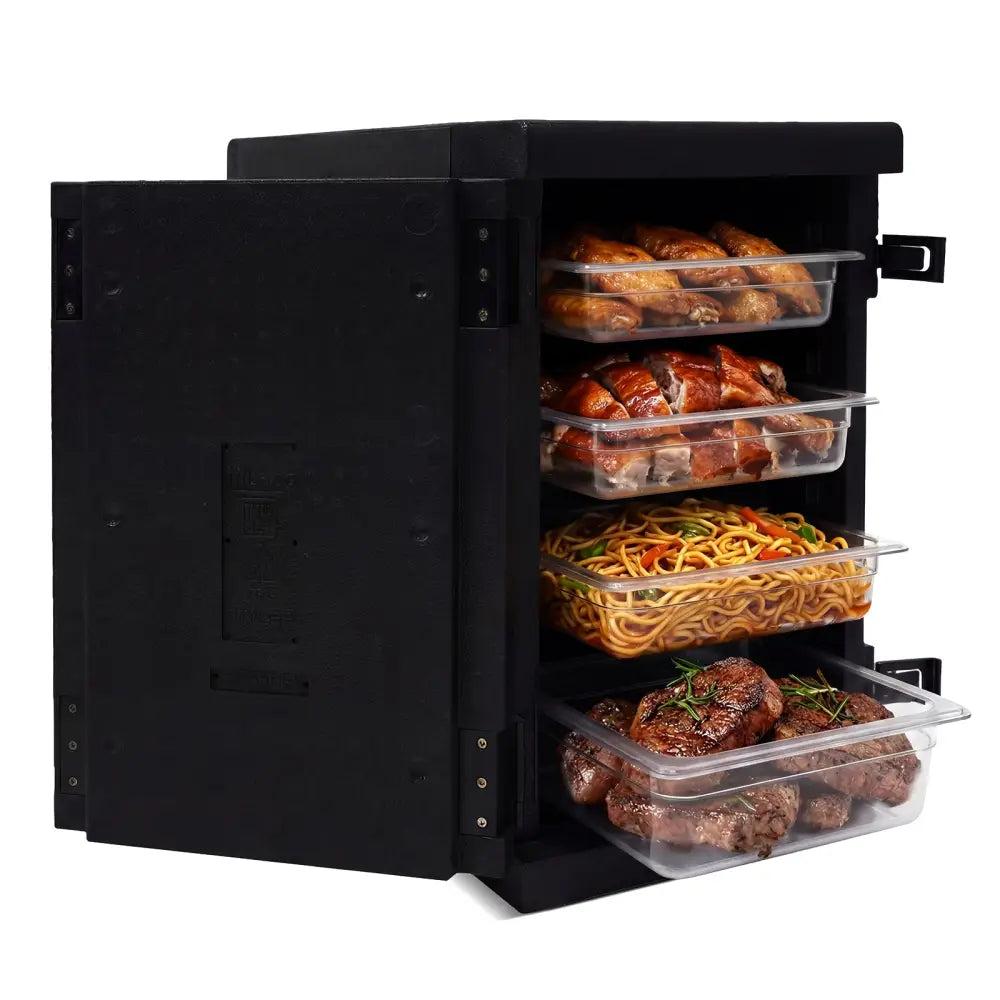 91 Qt Insulated Food Pan Carrier with Safety Buckles - Coolers