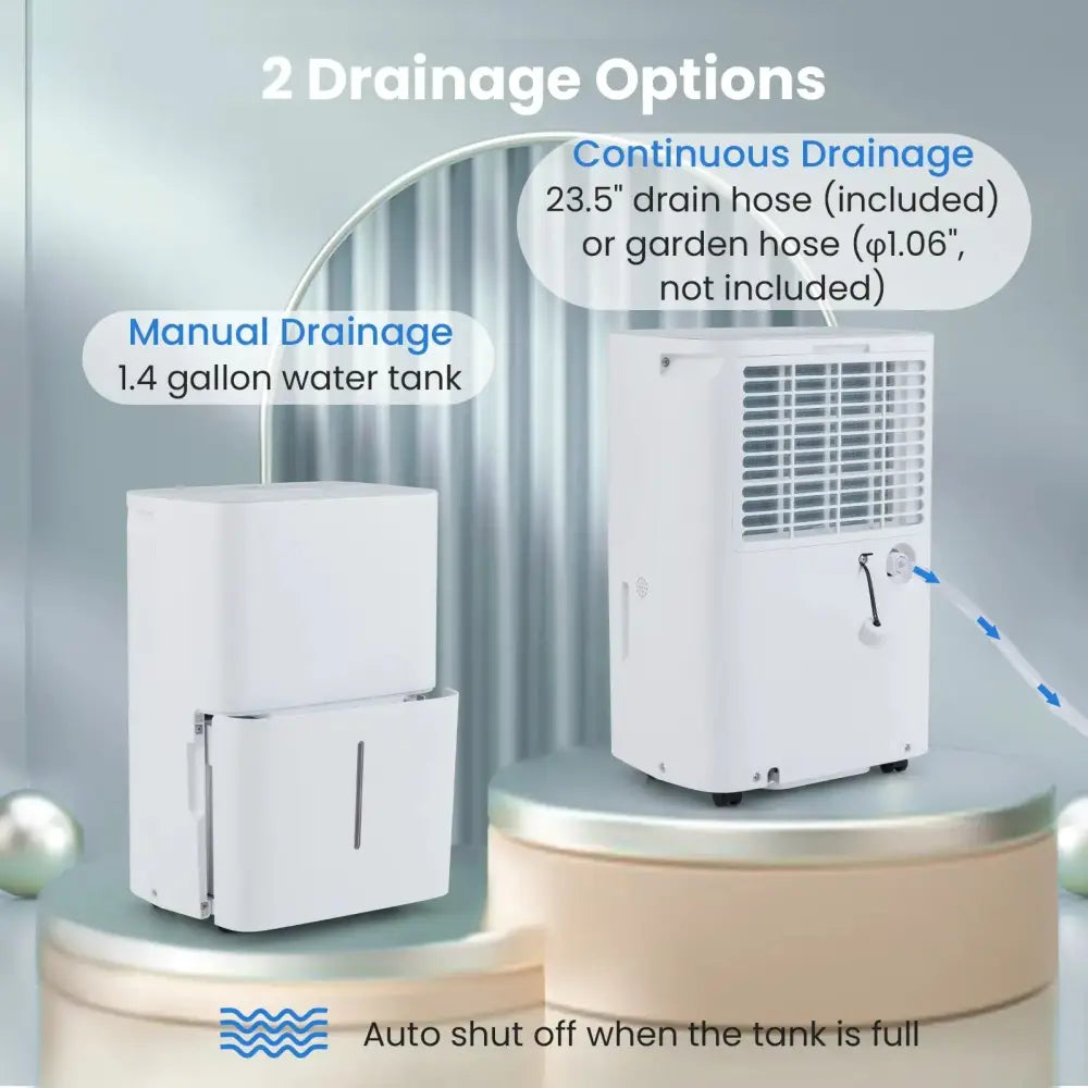 94.5 Pints Dehumidifier with 24H Timer and LED Display-White Costway