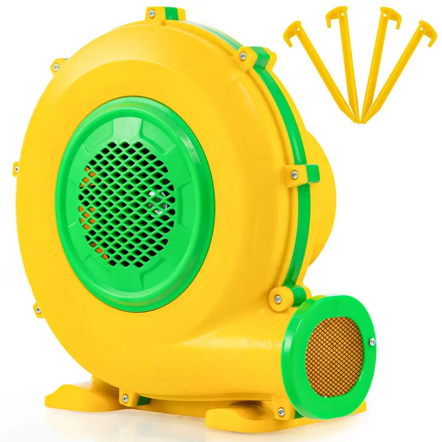950W Air Blower Air Pump Fan with Convenient Handle and Ground Stakes-950W - Yellow - Air Blowers