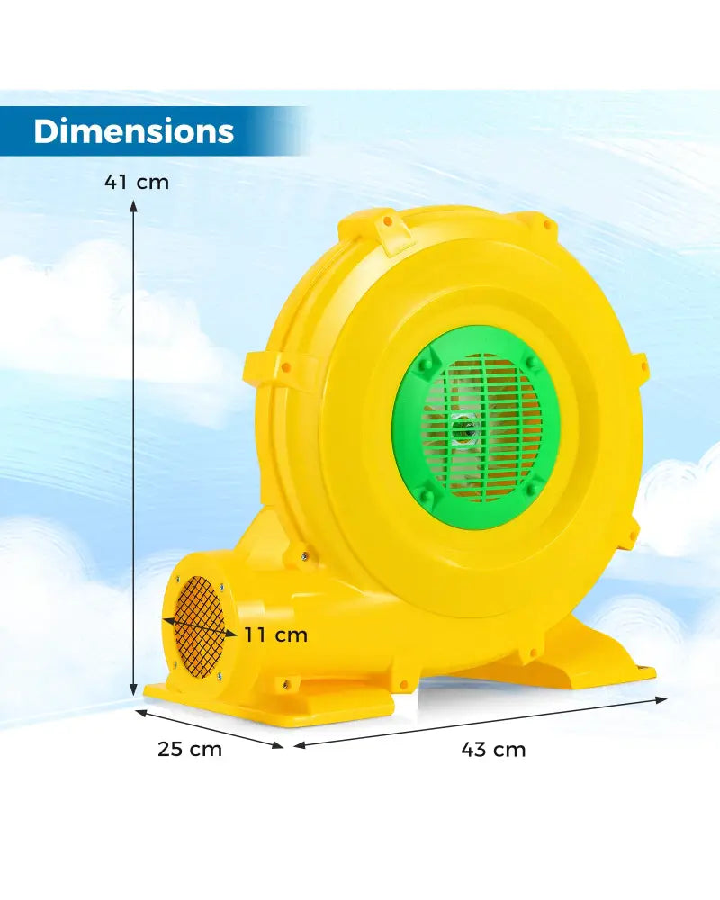 980W Bounce House Blower 1.31 HP Portable Air Pump Fan with Handle and Ground Stakes - Air Blowers