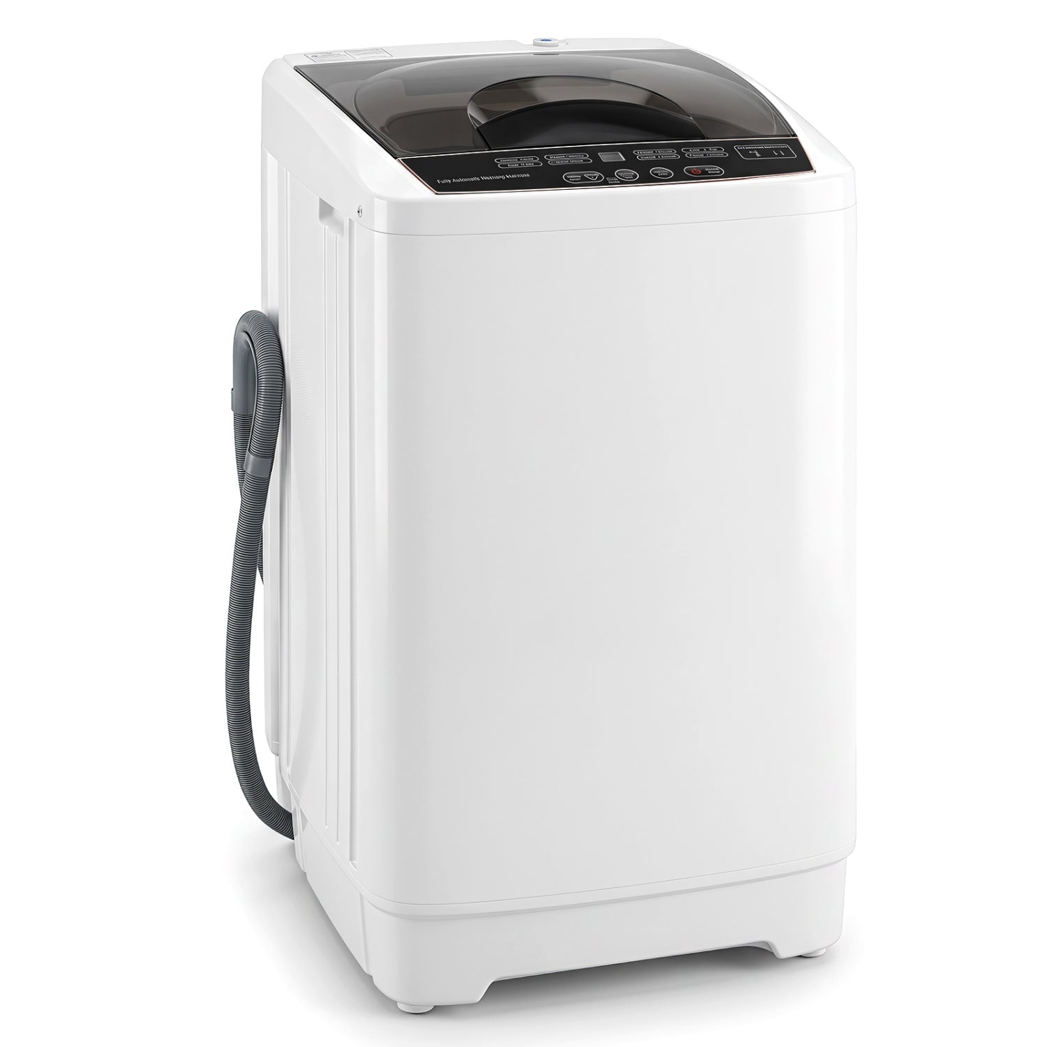 9.93 lbs Full Automatic Washing Machine with 8 Preset Programs-White