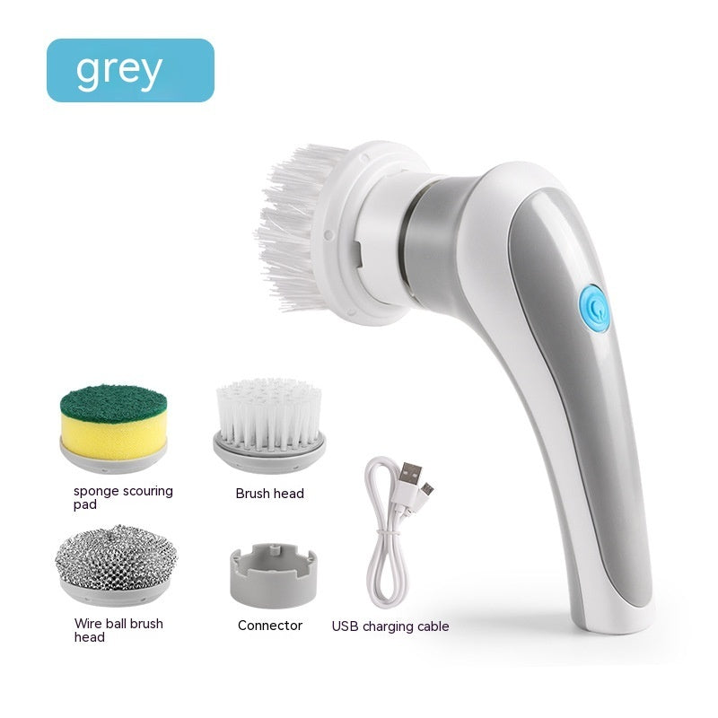 Electric Cleaning Brush 4-in-1 Cordless Spin Scrubber – Handheld Power Cleaner