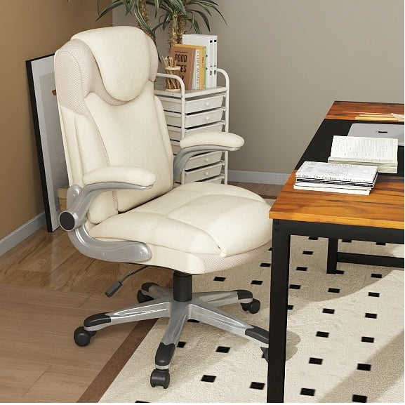 All-in-One Home Office Furniture Bundle ''“ Ergonomic Chair  Spacious Desk  Multi-Drawer Cart  Bookshelf & Accent Chairs