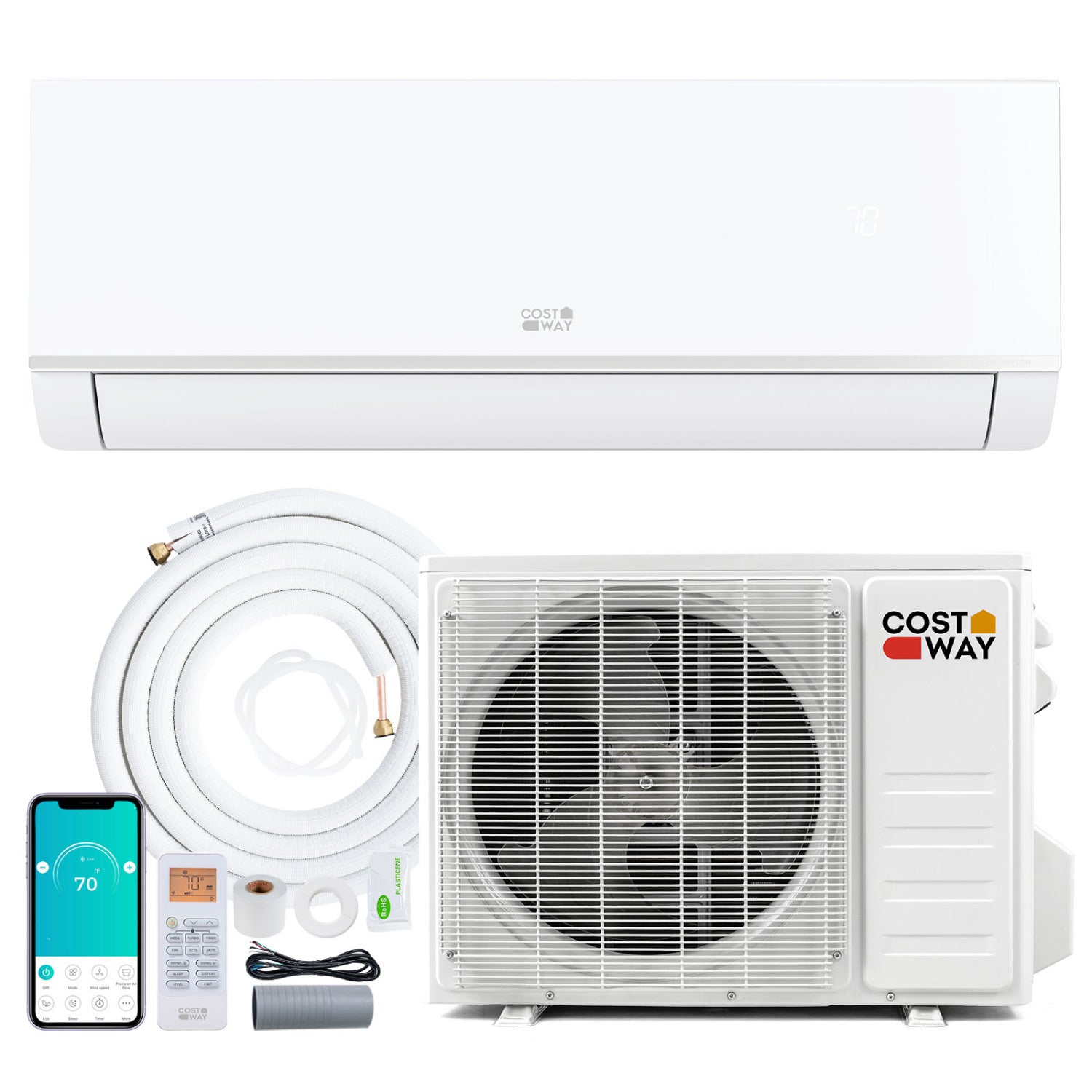 Blast Pro Series 12000 BTU 20 SEER2 208-230V Wifi Enabled Mini Split Air Conditioner and Heater
