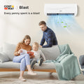 Blast Series 9000 BTU 19 SEER2 115V Ductless Mini Split Air Conditioner and Heater