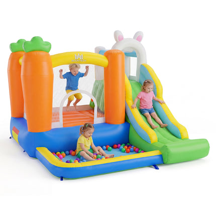 Bounce House for Kids 3-12 with Climbing Wall for Backyard Party