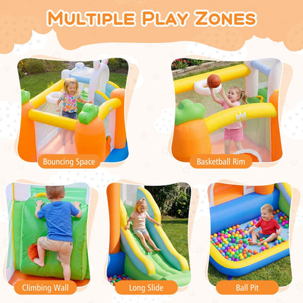 Bounce House for Kids 3-12 with Climbing Wall for Backyard Party