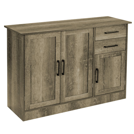 Buffet Storage Cabinet  Kitchen Sideboard with 2 Drawers-Gray