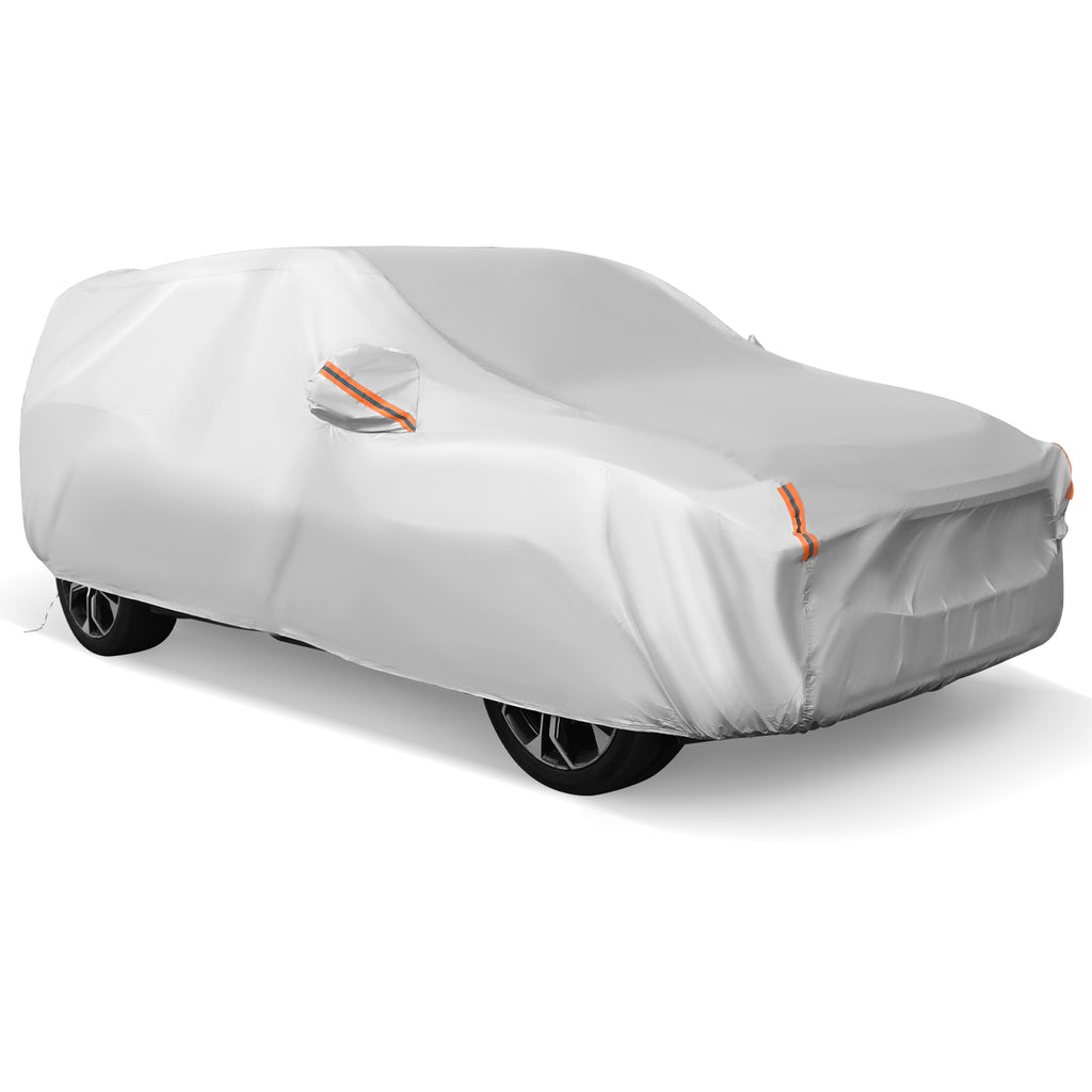 Car Cover for Automobiles 190 Inch Rain Sun UV Protection Universal Fit SUV Chevrolet Hyundai Kia Mazda