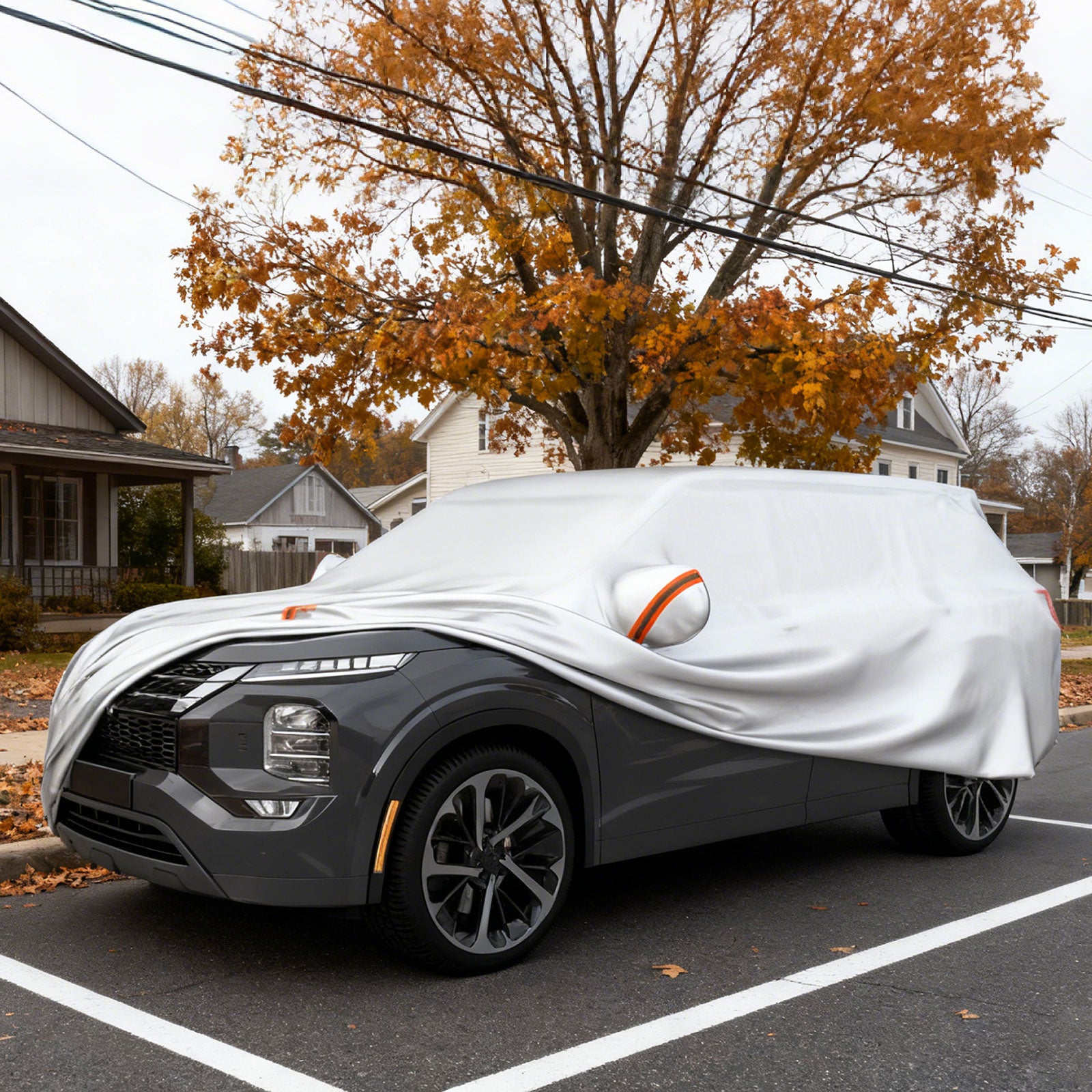 Car Cover for Automobiles 200 Inch Rain Sun UV Protection Fit SUV BMW Honda Lexus Mercedes-Benz