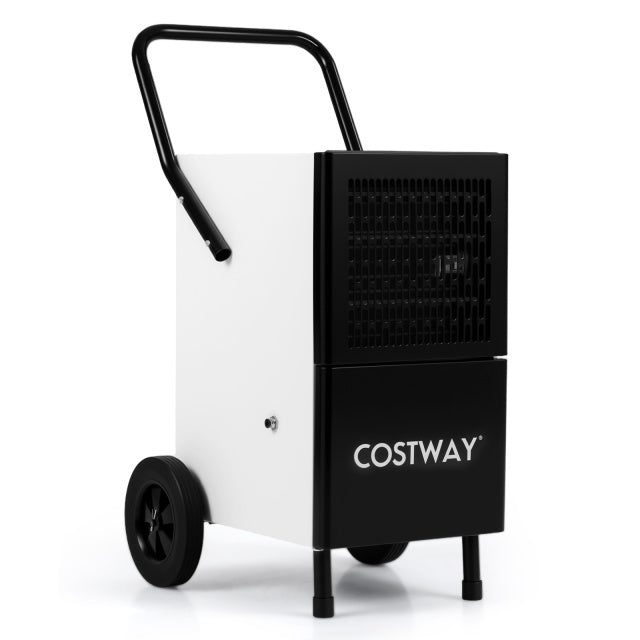Commercial Dehumidifier and Heavy€‘Duty Metal Floor Fan Combo